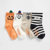 Meias de Halloween para bebês e crianças pequenas (pacote com 4)
