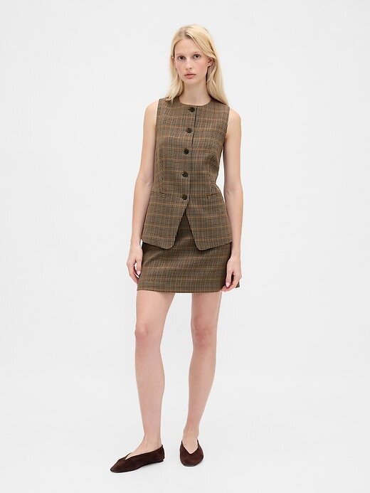 Mini-saia espinha de peixe Mini-saia espinha de peixe