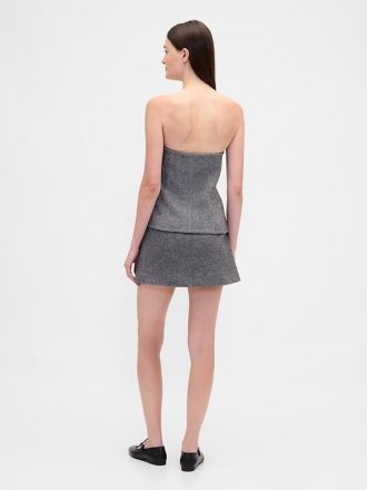 Mini-saia espinha de peixe