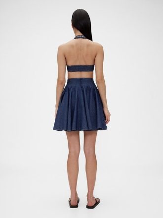 Minissaia jeans plissada GapStudio Minissaia jeans plissada GapStudio