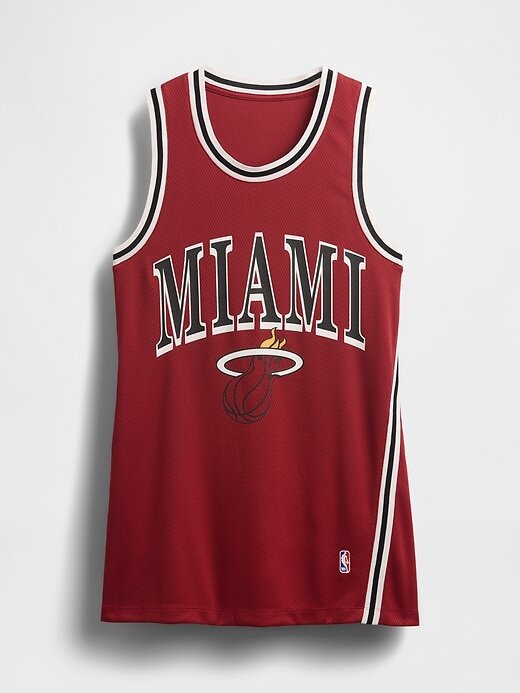 Minivestido NBA Miami Heat com camisa reciclada Minivestido NBA Miami Heat com camisa reciclada