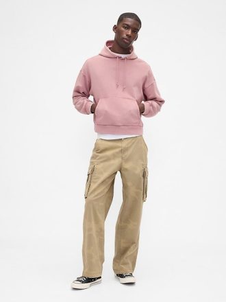 Moletom com capuz curto pesado