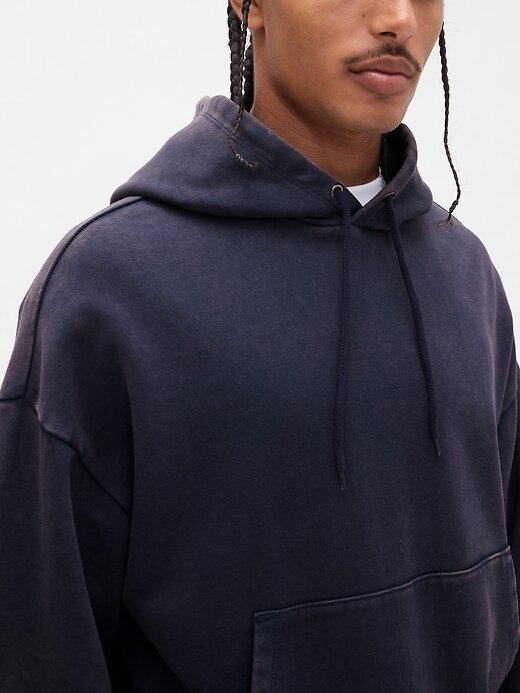 Moletom com capuz curto pesado Moletom com capuz curto pesado