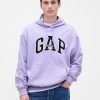 Moletom com capuz e logotipo atlético Gap Heavyweight Moletom com capuz e logotipo atlético Gap Heavyweight