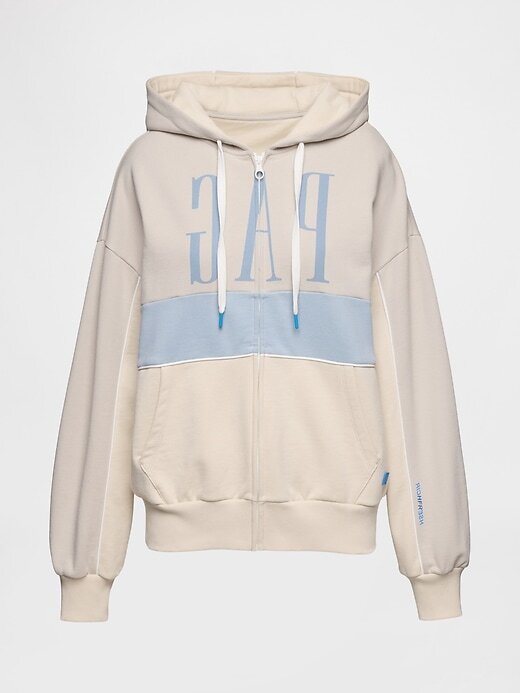 Moletom com capuz e zíper com logotipo Gap × HFR da Richfresh Moletom com capuz e zíper com logotipo Gap × HFR da Richfresh