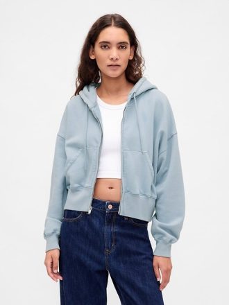 Moletom com capuz e zíper completo VintageSoft Wedge