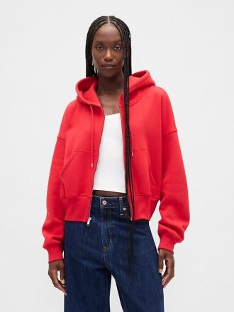 Moletom com capuz e zíper completo VintageSoft Wedge