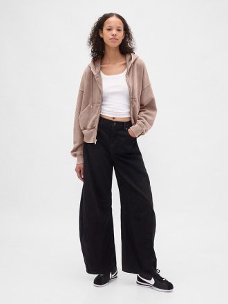 Moletom com capuz e zíper completo VintageSoft Wedge