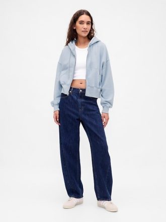 Moletom com capuz e zíper completo VintageSoft Wedge