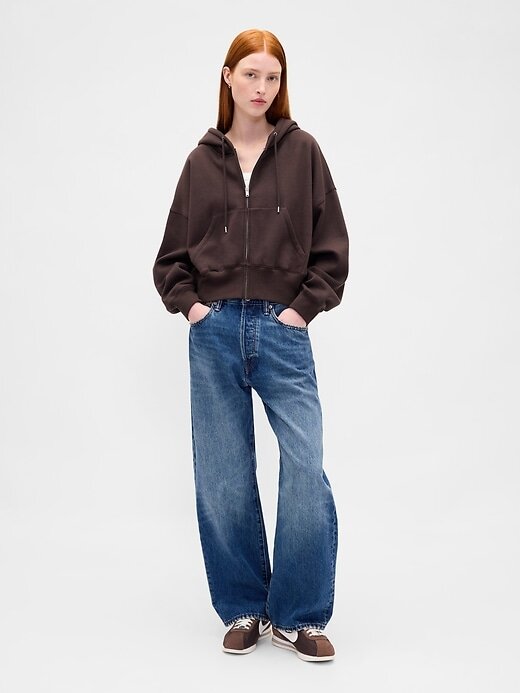 Moletom com capuz e zíper completo VintageSoft Wedge Moletom com capuz e zíper completo VintageSoft Wedge