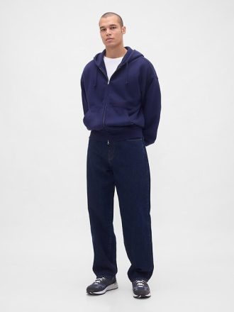 Moletom com capuz e zíper French Terry extrapesado