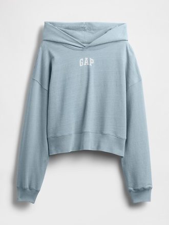 Moletom com capuz French Terry Americana Cropped