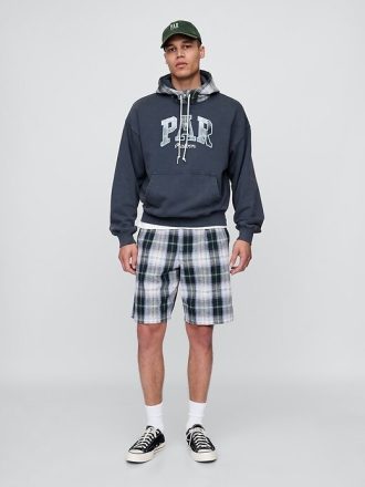 Moletom com capuz Gap × Malbon adulto com logotipo French Terry pesado