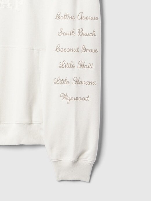 Moletom com capuz Gap Miami City com logotipo Moletom com capuz Gap Miami City com logotipo