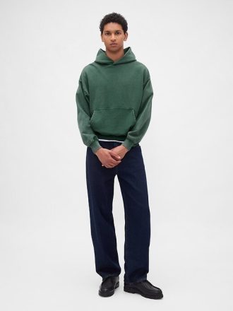 Moletom com capuz grande e pesado