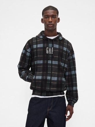 Moletom com capuz grande e pesado com logotipo