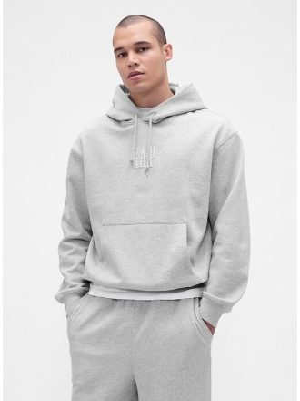 Moletom com capuz grande e pesado com logotipo