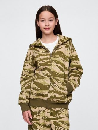 Moletom com capuz infantil VintageSoft com zíper