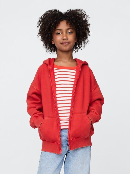 Moletom com capuz infantil VintageSoft com zíper Moletom com capuz infantil VintageSoft com zíper