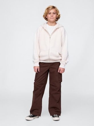 Moletom com capuz infantil VintageSoft com zíper