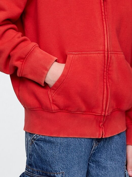 Moletom com capuz infantil VintageSoft com zíper Moletom com capuz infantil VintageSoft com zíper