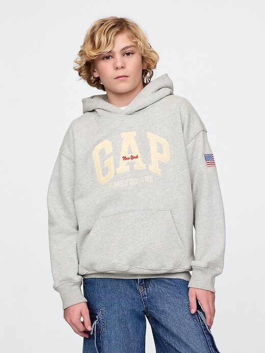 Moletom com capuz infantil VintageSoft NYC Times Square Moletom com capuz infantil VintageSoft NYC Times Square