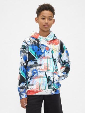 Moletom com capuz infantil vintagesoft relaxado