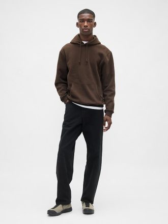 Moletom com capuz vintage macio e relaxado para adultos