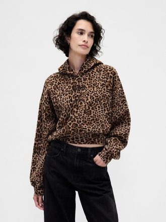 Moletom com capuz vintagesoft cropped com logotipo Moletom com capuz vintagesoft cropped com logotipo