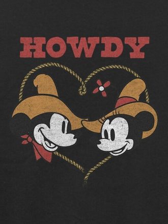 Moletom com gola redonda infantil Mickey e seus amigos Howdy Moletom com gola redonda infantil Mickey e seus amigos Howdy