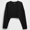 Moletom curto oversized French Terry