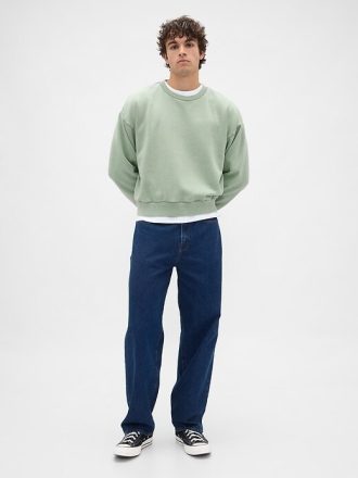 Moletom curto pesado