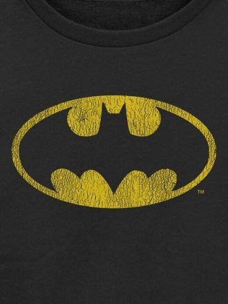 Moletom infantil com estampa de logotipo vintage do Batman da DC Comics
