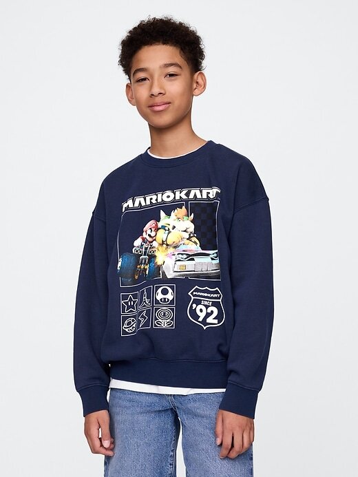 Moletom infantil com estampa gráfica Moletom infantil com estampa gráfica