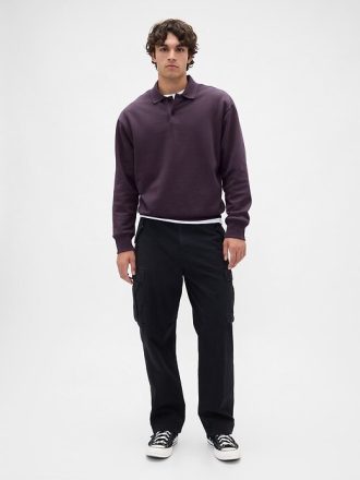 Moletom polo oversized pesado
