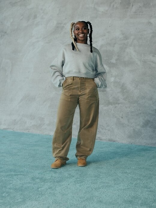 Moletom VintageSoft Wedge com gola redonda Moletom VintageSoft Wedge com gola redonda