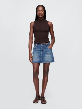 Regata com decote careca canelado