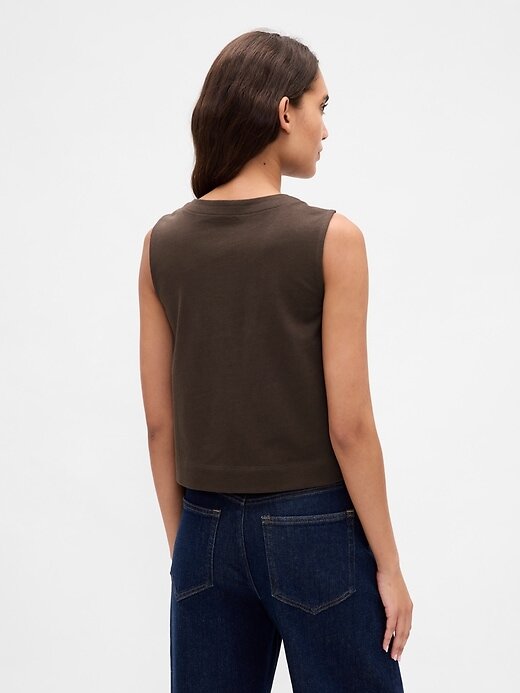 Regata de algodão orgânico pesado Regata de algodão orgânico pesado