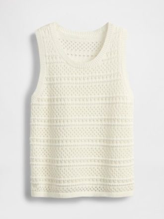 Regata infantil de crochê com concha