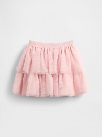 Saia de tule em camadas infantil
