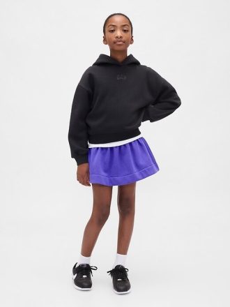 Saia infantil vintage macia franzida