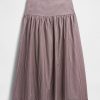 Saia longa popeline com cintura baixa Saia longa popeline com cintura baixa