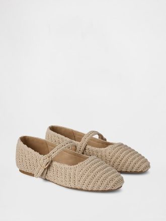 Sapatilhas Mary Jane de crochê para crianças