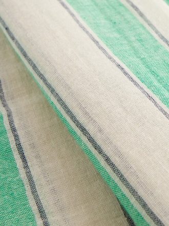 Sarongue listrado de linho e algodão