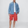 Shorts cargo baggy de sarja Shorts cargo baggy de sarja
