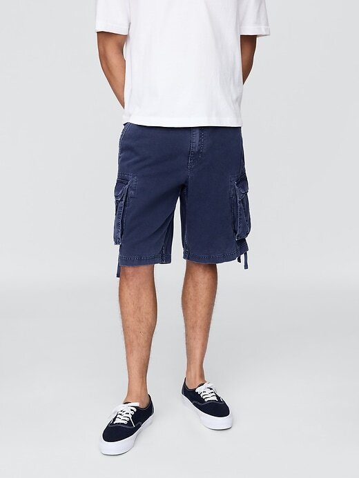 Shorts cargo baggy de sarja Shorts cargo baggy de sarja