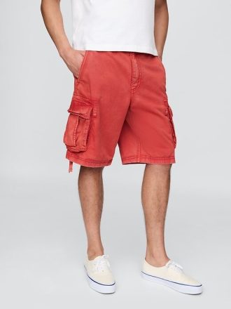 Shorts cargo baggy de sarja