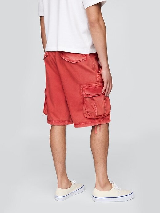 Shorts cargo baggy de sarja Shorts cargo baggy de sarja