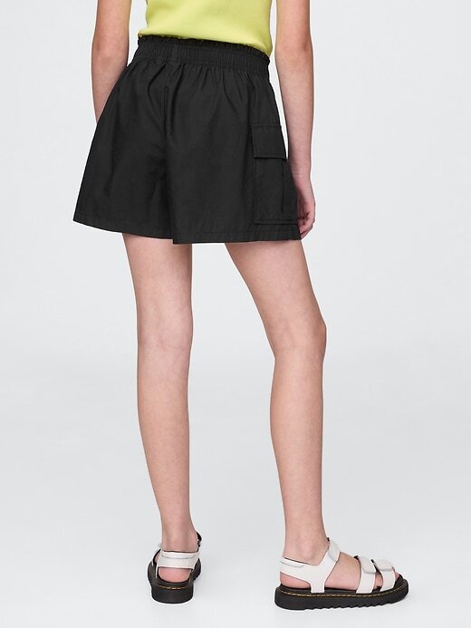 Shorts cargo popeline fáceis para crianças Shorts cargo popeline fáceis para crianças