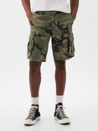 Shorts cargo relaxados de 11″